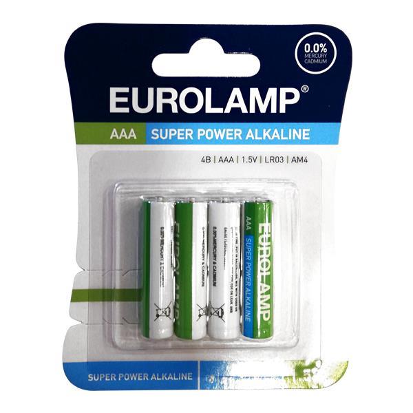ΜΠΑΤΑΡΙΑ ΑΛΚΑΛΙΚΗ 1.5 V ΑΑΑ LR03 EUROLAMP – 147-24100