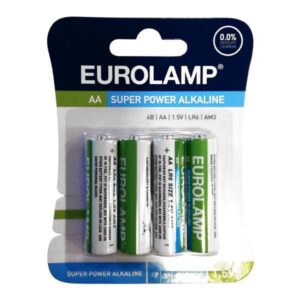 ΜΠΑΤΑΡΙΑ ΑΛΚΑΛΙΚΗ 1.5 V ΑΑ LR6 EUROLAMP – 147-24101