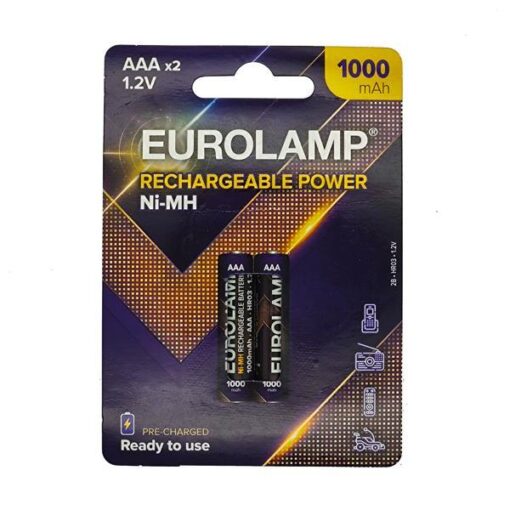 ΕΠΑΝΑΦΟΡΤΙΖΟΜΕΝΗ ΜΠΑΤΑΡΙΑ Ni-MH 1.2 V AAA HR03 1000mAh 2ΤΜΧ 147-24200