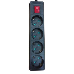 ΠΟΛΥΠΡΙΖΟ 4 ΚΑΛΩΔΙΟ 2M + ΔΙΑΚΟΠΤΗ ΜΑΥΡΟ ΜΕ ΠΑΙΔΙΚΗ ΠΡΟΣΤΑΣΙΑ EUROLAMP – 147-62074