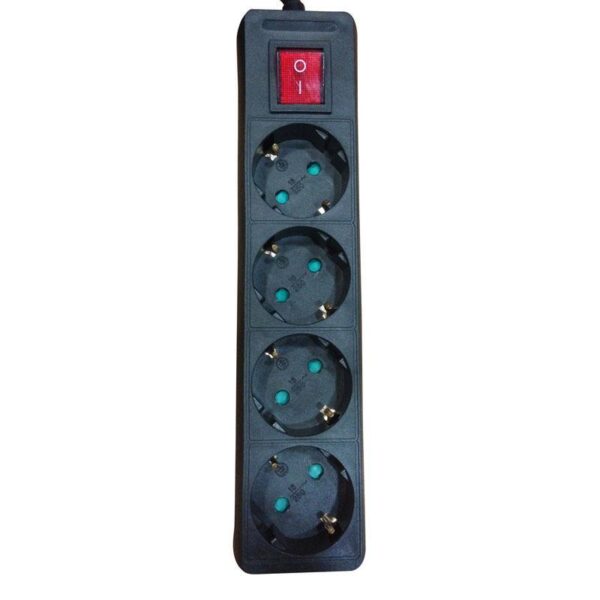 ΠΟΛΥΠΡΙΖΟ 4 ΚΑΛΩΔΙΟ 2M + ΔΙΑΚΟΠΤΗ ΜΑΥΡΟ ΜΕ ΠΑΙΔΙΚΗ ΠΡΟΣΤΑΣΙΑ EUROLAMP – 147-62074