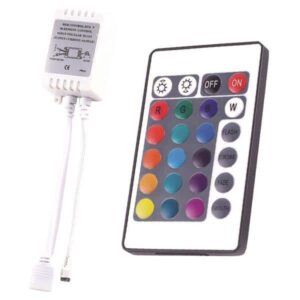 ΑΣΥΡΜΑΤΟ IR CONTROLLER RGB DC 5V/30W 12V/72W 24V/144W EUROLAMP – 147-70601