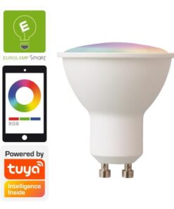 Wi-Fi Έξυπνη LED Spot Λάμπα GU10 6W Eurolamp 120° 470lm RGBW – 147-77903