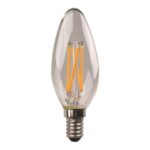 ΛΑΜΠΑ LED CROSSED DIMMABLE FILAMENT 6.5W E14 3000K 220V CLEAR EUROLAMP – 147-78173