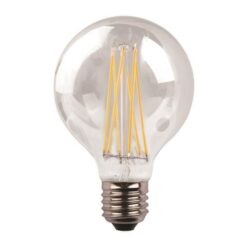 LED Λάμπα E27 G125 Filament 8W Eurolamp 360° 1055lm CRI>90 Θερμό 3000K – 147-78451