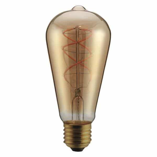 ΛΑΜΠΑ LED ST64 FILAMENT “DECOR” 5W E27 2000K 220-240V DIMMABLE GOLD EUROLAMP – 147-78701