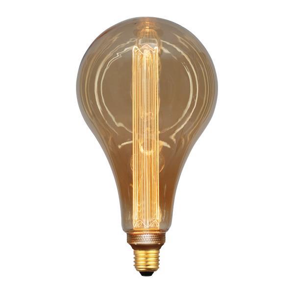 ΛΑΜΠΑ LED ΑΧΛΑΔΙ P165 3,5W Ε27 2000K 220-240V GOLD GLASS DIMMABLE EUROLAMP – 147-81832