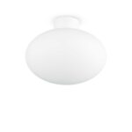 IDEAL LUX Φωτιστικό Οροφής Βεράντας CLIO 1xE27 IP44 Λευκού Χρώματος – 148847