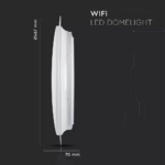 Wi-Fi Πλαφονιέρα LED 40W Smart Home Συμβατή με Amazon Alexa & Google Home V-TAC  2700K-6400K – 1497
