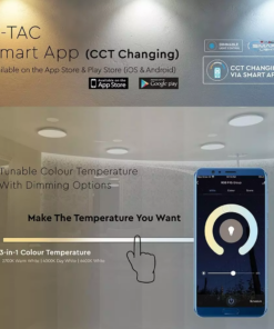 Wi-Fi Πλαφονιέρα LED 40W Smart Home Συμβατή με Amazon Alexa & Google Home V-TAC  2700K-6400K – 1497
