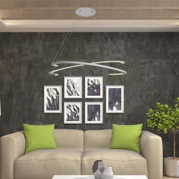 LED κρεμαστό φωτιστικό οροφής Designer 48W 4000K φυσικό λευκό με λευκό σώμα dimmable V-TAC – 14987