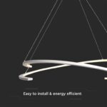 LED κρεμαστό φωτιστικό οροφής Designer 48W 3000K θερμό λευκό με λευκό σώμα dimmable V-TAC – 14986