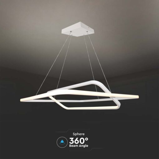 Κρεμαστό LED Φωτιστικό 50W Dimmable Λευκό V-TAC 5150lm Φυσικό Λευκό 4000K – 14989