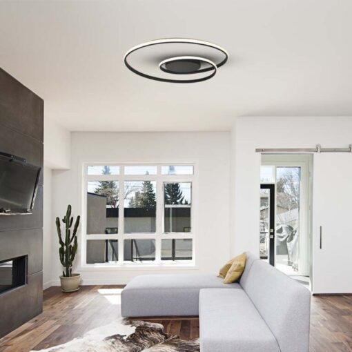 LED φωτιστικό οροφής Designer 48W 3000K θερμό λευκό με μαύρο σώμα dimmable V-TAC – 14990