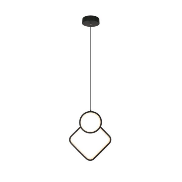 LED κρεμαστό φωτιστικό οροφής Designer 12W 4000K φυσικό λευκό με μαύρο σώμα V-TAC – 14999