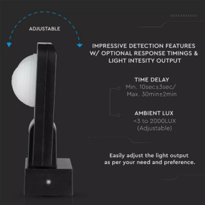 Ανιχνευτής κίνησης/παρουσίας Infrared Max 1000W Μαύρος V-TAC – 15011