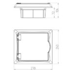 ΠΙΝΑΚΑΣ ΧΩΝΕΥΤΟΣ ΠΛΑΣΤΙΚΟΣ ECONOMIC 1X6 IP 40 (PE+N) EUROLAMP – 151-25030