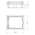 ΠΙΝΑΚΑΣ ΧΩΝΕΥΤΟΣ ΠΛΑΣΤΙΚΟΣ ECONOMIC 1X8 IP 40 (PE+N) EUROLAMP – 151-25031