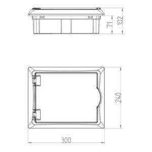 ΠΙΝΑΚΑΣ ΧΩΝΕΥΤΟΣ ΠΛΑΣΤΙΚΟΣ ECONOMIC 1X8 IP 40 (PE+N) EUROLAMP – 151-25031