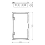 ΠΙΝΑΚΑΣ ΧΩΝΕΥΤΟΣ ΠΛΑΣΤΙΚΟΣ ECONOMIC 3Χ12 IP 40 (PE+N) EUROLAMP – 151-25034