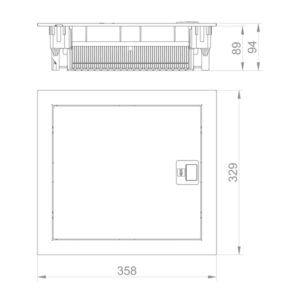 ΠΙΝΑΚΑΣ ΧΩΝΕΥΤΟΣ ΤΟΙΧΟΥ/ΓΥΨΟΣΑΝΙΔΑΣ MSF 1X12 IP 30 (PE+N) EUROLAMP – 151-25080