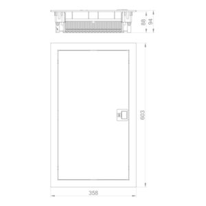 ΠΙΝΑΚΑΣ ΧΩΝΕΥΤΟΣ ΤΟΙΧΟΥ/ΓΥΨΟΣΑΝΙΔΑΣ MSF 3X12 IP 30 (PE+N) EUROLAMP – 151-25082