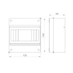 ΠΙΝΑΚΑΣ ΕΞΩΤΕΡΙΚΟΣ ΜΙΝΙ 6 ΘΕΣΕΩΝ IP20 EUROLAMP – 151-25103