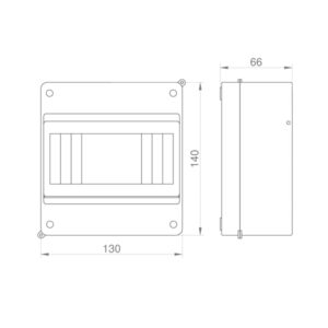ΠΙΝΑΚΑΣ ΕΞΩΤΕΡΙΚΟΣ ΜΙΝΙ 6 ΘΕΣΕΩΝ IP20 EUROLAMP – 151-25103