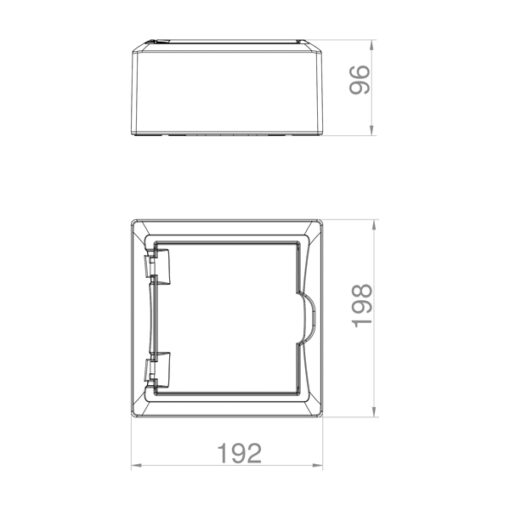 ΠΙΝΑΚΑΣ ΕΞΩΤΕΡΙΚΟΣ ECONOMIC ΠΛΑΣΤΙΚΟΣ 1X6 IP40 (PE+N) EUROLAMP – 151-25120