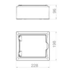 ΠΙΝΑΚΑΣ ΕΞΩΤΕΡΙΚΟΣ ECONOMIC ΠΛΑΣΤΙΚΟΣ 1X8 IP40 (PE+N) EUROLAMP – 151-25121
