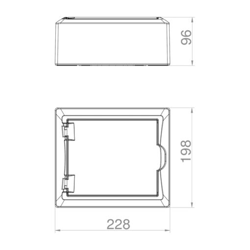 ΠΙΝΑΚΑΣ ΕΞΩΤΕΡΙΚΟΣ ECONOMIC ΠΛΑΣΤΙΚΟΣ 1X8 IP40 (PE+N) EUROLAMP – 151-25121
