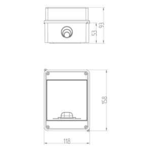 ΠΙΝΑΚΑΣ ΕΞΩΤΕΡΙΚΟΣ LUX 1Χ5 IP55 PE+N EUROLAMP – 151-25130