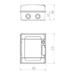ΠΙΝΑΚΑΣ ΕΞΩΤΕΡΙΚΟΣ LUX 1Χ6 IP65 PE+N EUROLAMP – 151-25133
