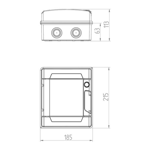 ΠΙΝΑΚΑΣ ΕΞΩΤΕΡΙΚΟΣ LUX 1Χ6 IP65 PE+N EUROLAMP – 151-25133