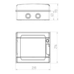 ΠΙΝΑΚΑΣ ΕΞΩΤΕΡΙΚΟΣ LUX 1Χ8 IP65 PE+N EUROLAMP – 151-25134