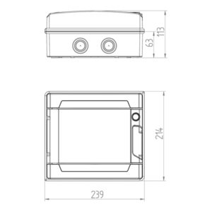 ΠΙΝΑΚΑΣ ΕΞΩΤΕΡΙΚΟΣ LUX 1Χ8 IP65 PE+N EUROLAMP – 151-25134