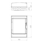 ΠΙΝΑΚΑΣ ΕΞΩΤΕΡΙΚΟΣ LUX 2Χ12 IP65 PE+N EUROLAMP – 151-25136