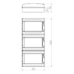 ΠΙΝΑΚΑΣ ΕΞΩΤΕΡΙΚΟΣ LUX 3Χ12 IP65 PE+N EUROLAMP – 151-25137