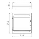 ΠΙΝΑΚΑΣ ΕΞΩΤΕΡΙΚΟΣ LUX 2Χ18 IP65 PE+N EUROLAMP – 151-25139