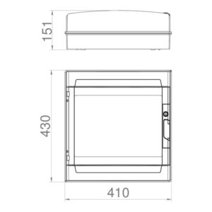 ΠΙΝΑΚΑΣ ΕΞΩΤΕΡΙΚΟΣ LUX 2Χ18 IP65 PE+N EUROLAMP – 151-25139