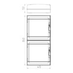 ΠΙΝΑΚΑΣ ΕΞΩΤΕΡΙΚΟΣ LUX 4Χ18 (2Χ2Χ36) IP65 (PE+N) EUROLAMP – 151-25142