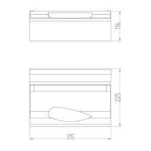 ΠΙΝΑΚΑΣ ΕΞΩΤΕΡΙΚΟΣ ΠΛΑΣΤΙΚΟΣ GREEN 1X12+2 IP40 (PE+N) EUROLAMP – 151-25240