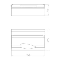 ΠΙΝΑΚΑΣ ΕΞΩΤΕΡΙΚΟΣ ΠΛΑΣΤΙΚΟΣ GREEN 1X14+2 IP40 (PE+N) EUROLAMP – 151-25241