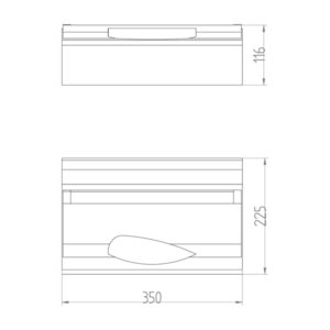 ΠΙΝΑΚΑΣ ΕΞΩΤΕΡΙΚΟΣ ΠΛΑΣΤΙΚΟΣ GREEN 1X14+2 IP40 (PE+N) EUROLAMP – 151-25241