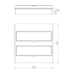 ΠΙΝΑΚΑΣ ΕΞΩΤΕΡΙΚΟΣ ΠΛΑΣΤΙΚΟΣ ELEGANΤ 2Χ18 IP40 (PE+N) EUROLAMP – 151-25252