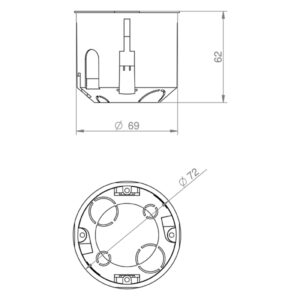 ΚΥΤΙΟ ΓΥΨΟΣΑΝΙΔΑΣ ΒΑΘΥ EUROLAMP – 151-25301