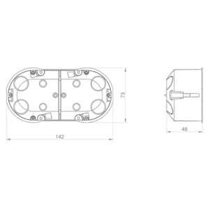 ΚΥΤΙΟ ΓΥΨΟΣΑΝΙΔΑΣ ΔΙΠΛΟ EUROLAMP – 151-25309