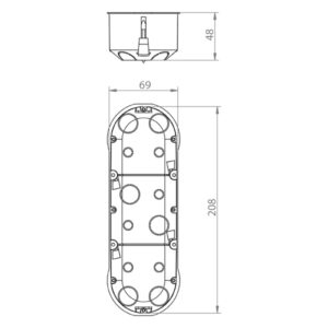 ΚΥΤΙΟ ΓΥΨΟΣΑΝΙΔΑΣ ΤΡΙΠΛΟ EUROLAMP – 151-25310