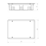 ΜΠΟΥΑΤ ΧΩΝΕΥΤΟ 264X177X76 EUROLAMP – 151-25348