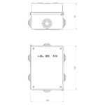 ΜΠΟΥΑΤ ΕΞΩΤΕΡΙΚΟ 158X118X94 ΜΕ ΜΕΤΑΛΛΙΚΗ ΒΙΔΑ IP55 ΓΚΡΙ EUROLAMP – 151-25517